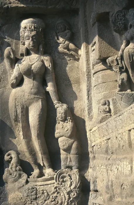 Framed Print : INDIA. Ellora. Ellora Caves. Ellora. Cave 21. Hindu Temple Rameshwar or Rameshvara, carved in the rock, 7-8th c Framed Print : INDIA. Ellora. Ellora Caves. Ellora. Cave 21. Hindu Temple Rameshwar or Rameshvara, carved in the rock, 7-8th c