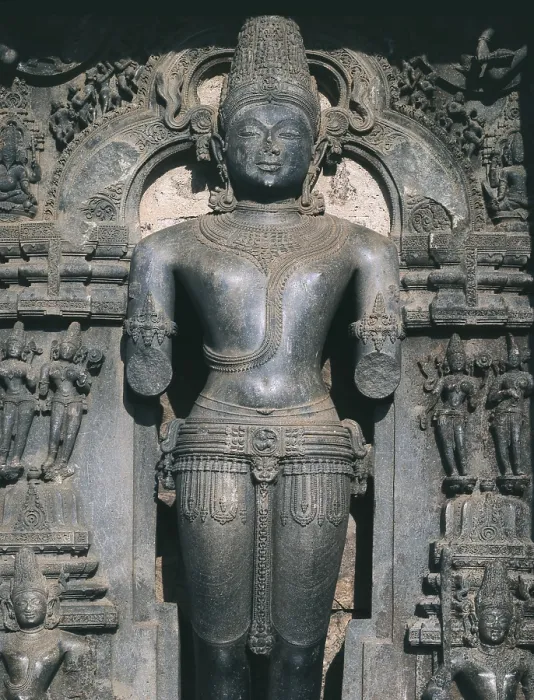 Framed Print : INDIA. Konarak. Sun Temple. Built between 1240 and 1258 by King Narasimha Deva I honoring the god Surya. Detail of statue of God of the sun. Hindu art. Relief on rock