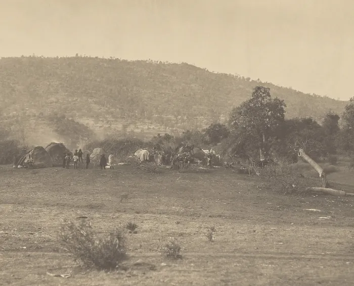 Framed Print : INDIAN CAMP-BEAR VALLEY, 1860, by Carleton Watkins