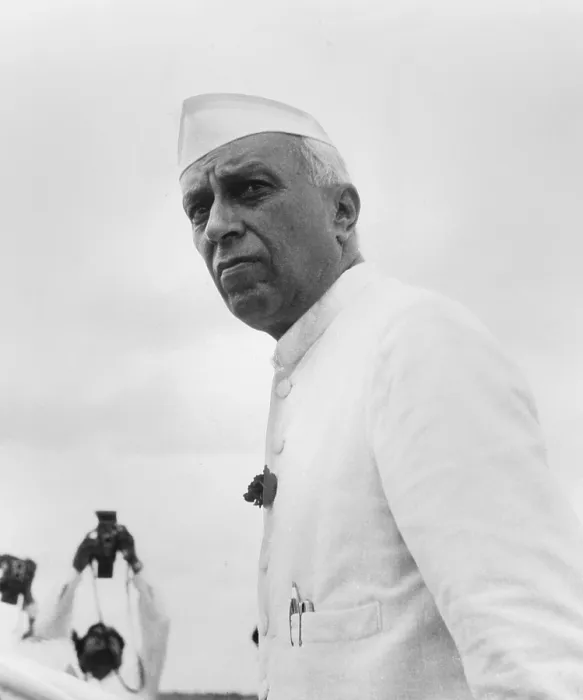 Framed Print : India's Prime Minister Jawaharlal Nehru, ca. Jan. 1955. Actor Roshan Seth portrayed Nehru in GANDHI, the 1982 film produced and directed by Richard Attenborough