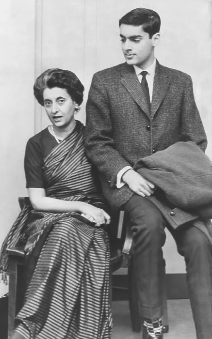 Framed Print : Indira Gandhi, Nehru's daughter with Rajiv Gandhi her son, April, 1962. Both became Prime Minister of India and both were assassinated while in office Framed Print : Indira Gandhi, Nehru's daughter with Rajiv Gandhi her son, April, 1962. Both became Prime Minister of India and both were assassinated while in office