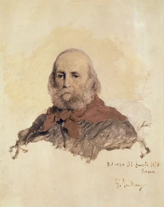 Framed Print : INDUNO, Girolamo (1825-1890). Portrait of Giuseppe Garibaldi. 1876. ITALY. Rome. Galleria Nazionale d'Arte Moderna (National Gallery of Modern Art) Framed Print : INDUNO, Girolamo (1825-1890). Portrait of Giuseppe Garibaldi. 1876. ITALY. Rome. Galleria Nazionale d'Arte Moderna (National Gallery of Modern Art)