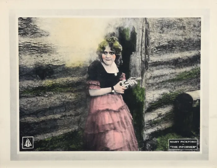 Framed Print : THE INFORMER, Mary Pickford on lobbycard, 1912 Framed Print : THE INFORMER, Mary Pickford on lobbycard, 1912