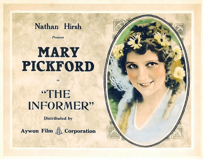 Framed Print : THE INFORMER, Mary Pickford on a re-issue title card (circa 1920s), 1912