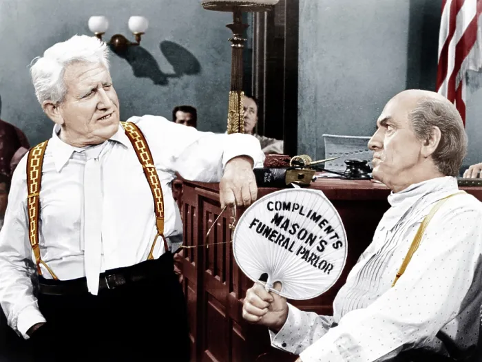 Framed Print : INHERIT THE WIND, from left: Spencer Tracy, Fredic March, 1960
