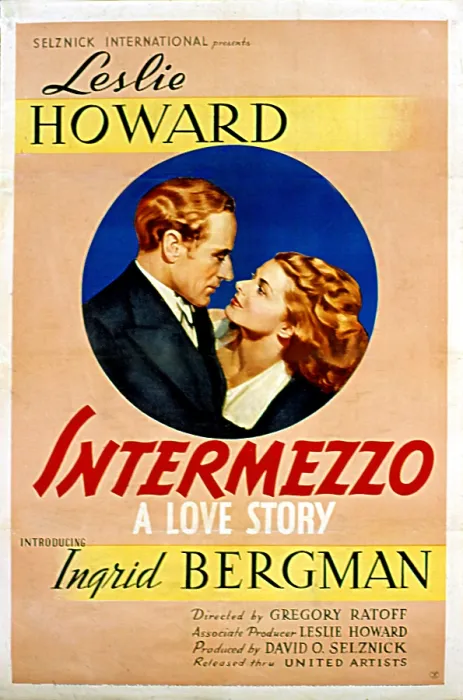 Framed Print : INTERMEZZO, Leslie Howard, Ingrid Bergman, 1939