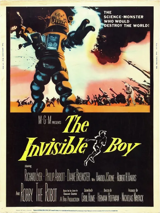 Framed Print : THE INVISIBLE BOY, Robby the Robot, 1957