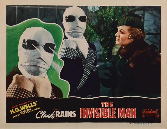 Framed Print : THE INVISIBLE MAN, lobbycard, from left: Claude Rains, Gloria Stuart, 1933 Framed Print : THE INVISIBLE MAN, lobbycard, from left: Claude Rains, Gloria Stuart, 1933