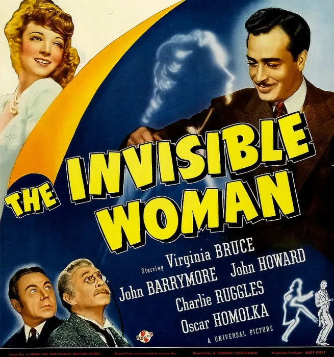 Framed Print : THE INVISIBLE WOMAN, top from left: Virginia Bruce, John Howard, bottom from left: Charles Ruggles, John Barrymore, 1940 Framed Print : THE INVISIBLE WOMAN, top from left: Virginia Bruce, John Howard, bottom from left: Charles Ruggles, John Barrymore, 1940