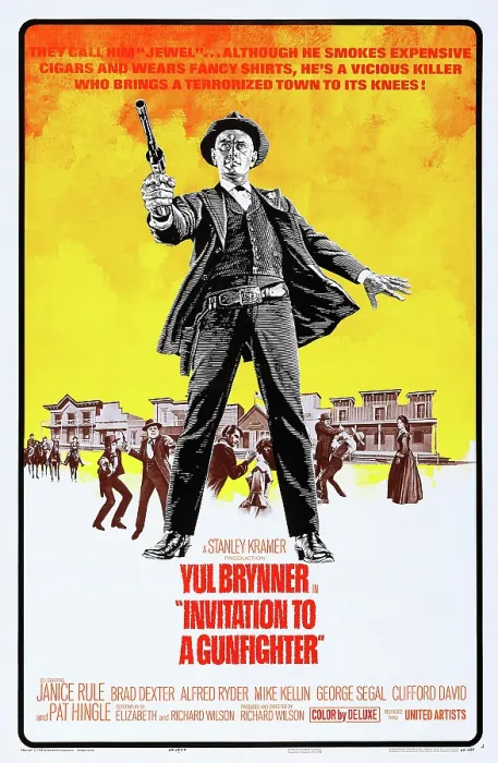 Framed Print : INVITATION TO A GUNFIGHTER, US poster art, Yul Brynner, 1964
