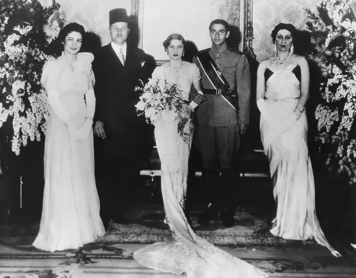 Framed Print : Iran's Crown Prince Reza marries Egyptian Princess Fawzia, March 30, 1939