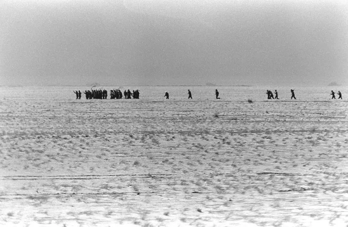 Framed Print : Iraqi soldiers surrender to the 1st Marine Division during the third day of the ground war of Operation Desert Storm. Feb. 26 1991. (BSLOC_2011_12_7) Framed Print : Iraqi soldiers surrender to the 1st Marine Division during the third day of the ground war of Operation Desert Storm. Feb. 26 1991. (BSLOC_2011_12_7)