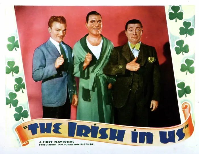 Framed Print : THE IRISH IN US, lobbycard, from left: James Cagney, Pat O'Brien, Frank McHugh, 1935