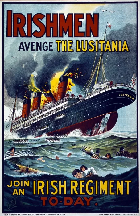 Framed Print : Irishmen - avenge the Lusitania Framed Print : Irishmen - avenge the Lusitania
