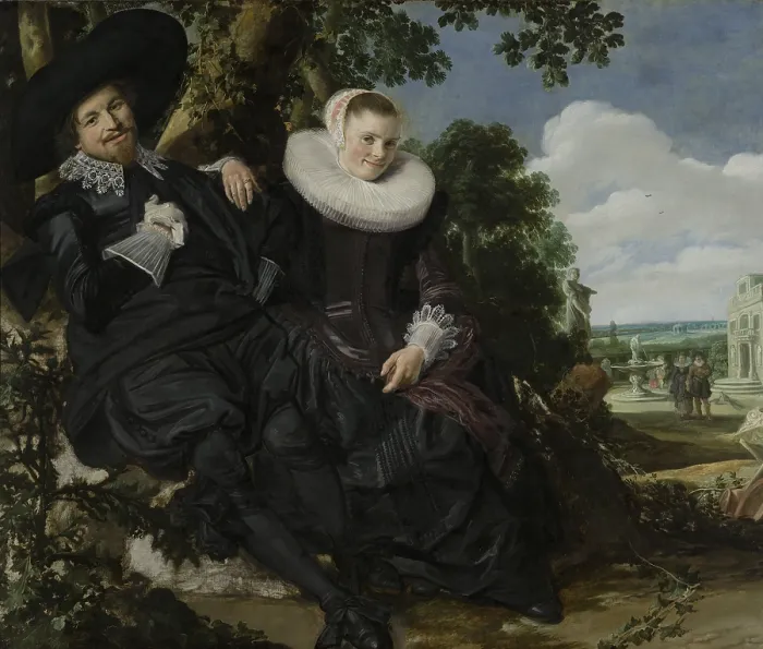 Framed Print : Isaac Massa and Beatrix van der Laen, by Frans Hals, c. 1622, Dutch painting, oil on canvas