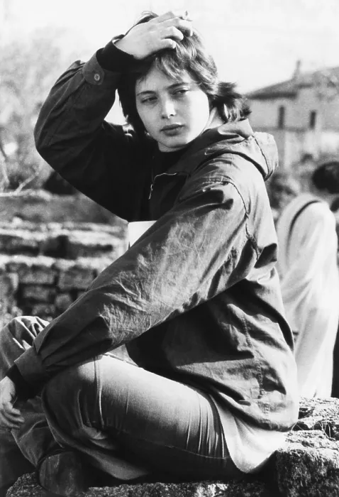 Framed Print : Isabella Rossellini, daughter of actress Ingrid Bergman and film director Roberto Rossellini