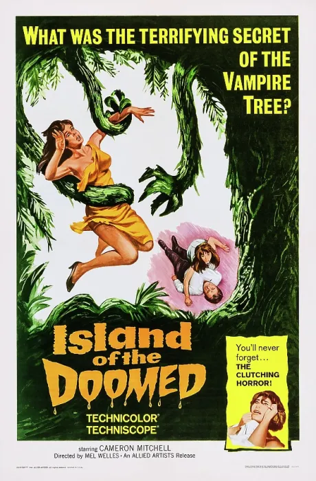 Framed Print : ISLAND OF THE DOOMED, (aka LA ISLA DE LA MUERTE), US poster art, 1967