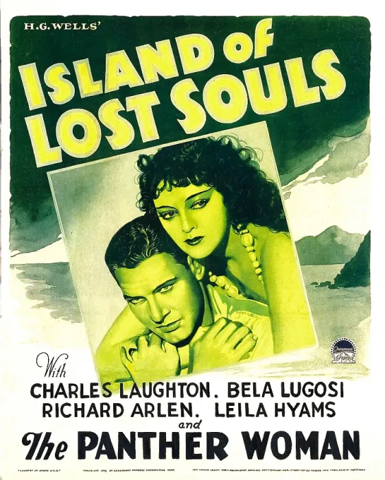 Framed Print : ISLAND OF LOST SOULS, from left: Richard Arlen, Kathleen Burke on window card, 1932 Framed Print : ISLAND OF LOST SOULS, from left: Richard Arlen, Kathleen Burke on window card, 1932