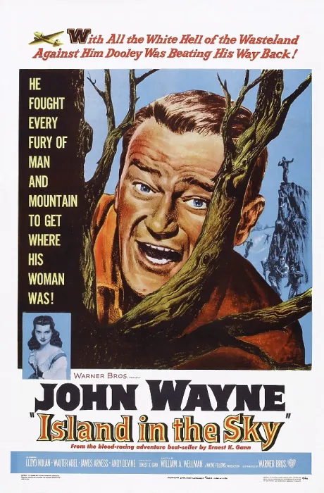 Framed Print : ISLAND IN THE SKY, US poster art, John Wayne, 1953
