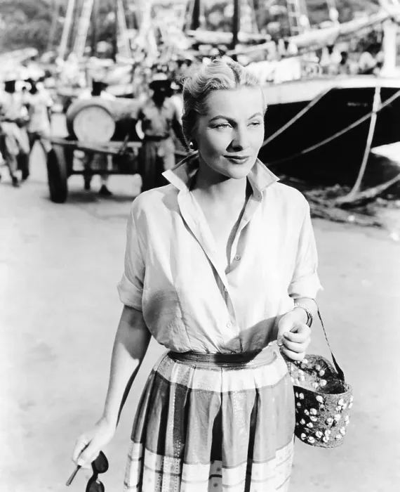 Framed Print : ISLAND IN THE SUN, Joan Fontaine, 1957, TM & Copyright 20th Century Fox Film Corp. / courtesy Everett Collection Framed Print : ISLAND IN THE SUN, Joan Fontaine, 1957, TM & Copyright 20th Century Fox Film Corp. / courtesy Everett Collection