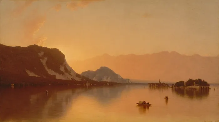 Framed Print : ISOLA BELLA IN LAGO MAGGIORE, by Sanford Robinson Gifford, 1871, American painting, oil on canvas Framed Print : ISOLA BELLA IN LAGO MAGGIORE, by Sanford Robinson Gifford, 1871, American painting, oil on canvas
