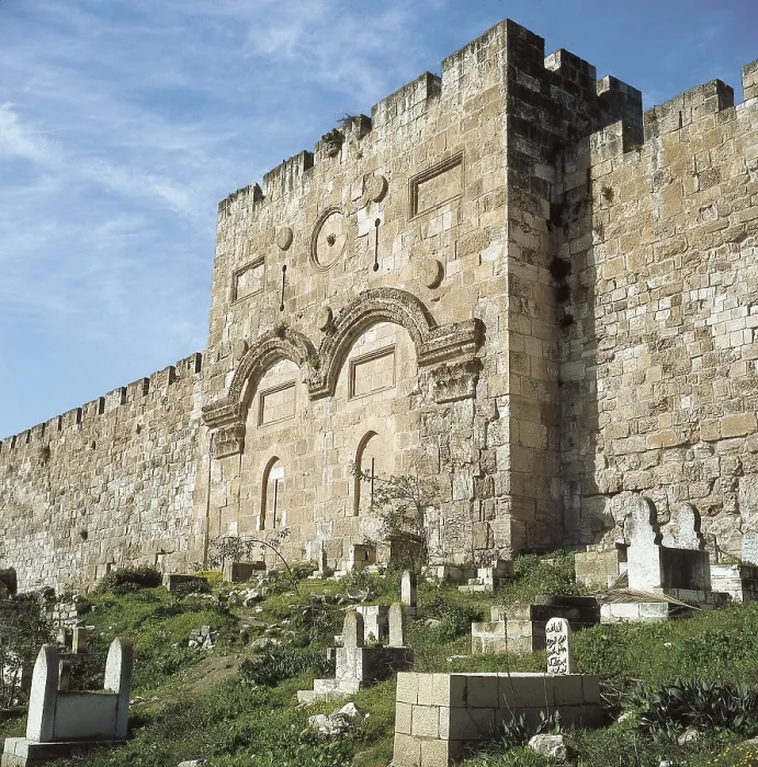 Framed Print : ISRAEL. JERUSALEM. Jerusalem. Golden Gate. Early Byzantine art. AISA / Everett Collection**US SALES ONLY**