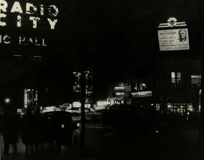 Framed Print : Italian American bill board for Franklin Roosevelt's 1940 campaign. (BSLOC_2013_5_143)