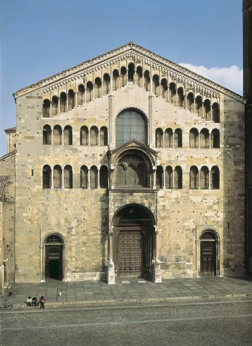 Framed Print : ITALY. EMILIA-ROMAGNA. Parma. Cathedral. Faade of the Duomo. Romanesque art. AISA / Everett Collection**US SALES ONLY**