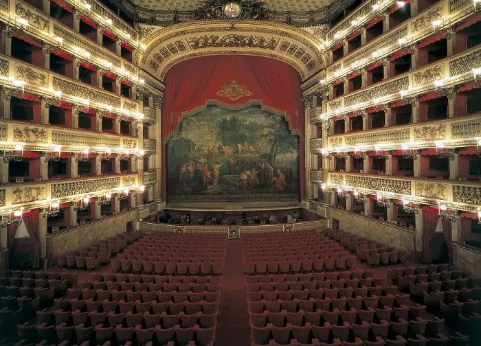 Framed Print : ITALY. Naples. San Carlo Theatre. Teatro San Carlo. Baroque art. Architecture. AISA / Everett Collection**US SALES ONLY**