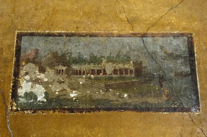 Framed Print : ITALY. Pompeii. Frescoes in the House of Venus in the Shell (CasadellaVenerein Conchiglia). Roman art. Early Empire. Fresco Framed Print : ITALY. Pompeii. Frescoes in the House of Venus in the Shell (CasadellaVenerein Conchiglia). Roman art. Early Empire. Fresco