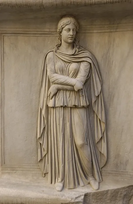 Framed Print : ITALY. Rome. Capitoline Museums. Courtyard of the Palazzo dei Conservatori. Alleged representation of the Gaul. Roman art. Sculpture