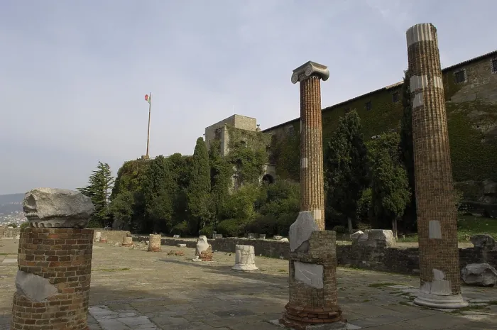 Framed Print : ITALY. Trieste. Remains of the Roman basilica in San Giusto hill. AISA / Everett Collection**US SALES ONLY**