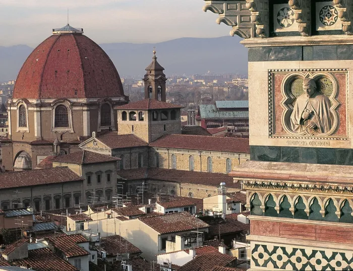 Framed Print : ITALY. TUSCANY. FLORENCE. Florence. View with the dome of the Medici Chapel and Giotto's campanile. AISA / Everett Collection**US SALES ONLY** Framed Print : ITALY. TUSCANY. FLORENCE. Florence. View with the dome of the Medici Chapel and Giotto's campanile. AISA / Everett Collection**US SALES ONLY**