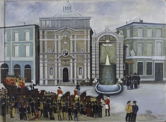 Framed Print : Itinerant dentist, by Orneore Metelli, 1936, 20th Century, - Italy, Umbria, Terni, Public Gallery Orneore Metelli. Whole artwork view