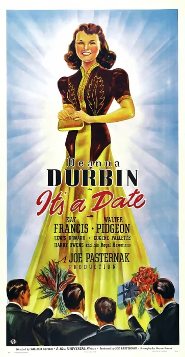 Framed Print : IT'S A DATE, US poster art, Deanna Durbin, 1940