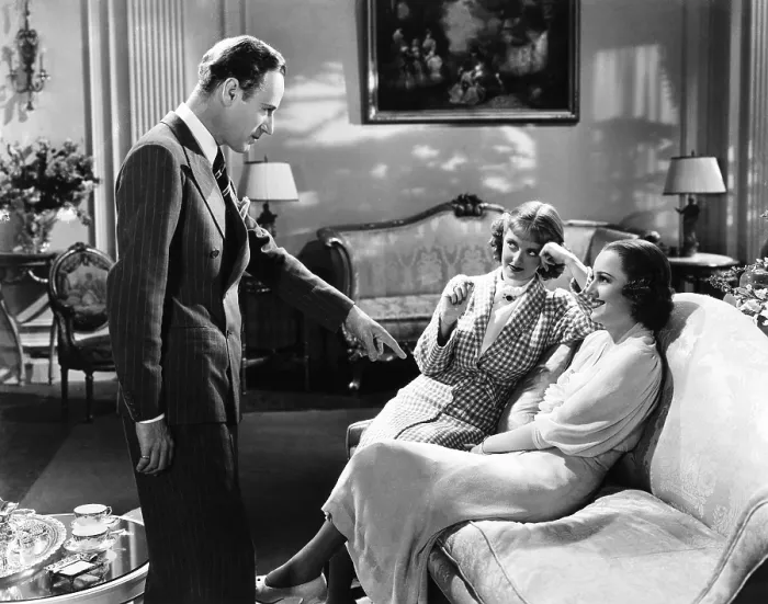 Framed Print : IT'S LOVE I'M AFTER, from left, Leslie Howard, Bette Davis, Olivia De Havilland, 1937
