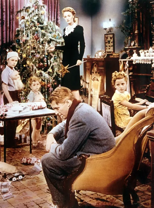 Framed Print : IT'S A WONDERFUL LIFE, Larry Simms, Jimmy Hawkins, Donna Reed, Karolyn Grimes, James Stewart, 1946 Framed Print : IT'S A WONDERFUL LIFE, Larry Simms, Jimmy Hawkins, Donna Reed, Karolyn Grimes, James Stewart, 1946