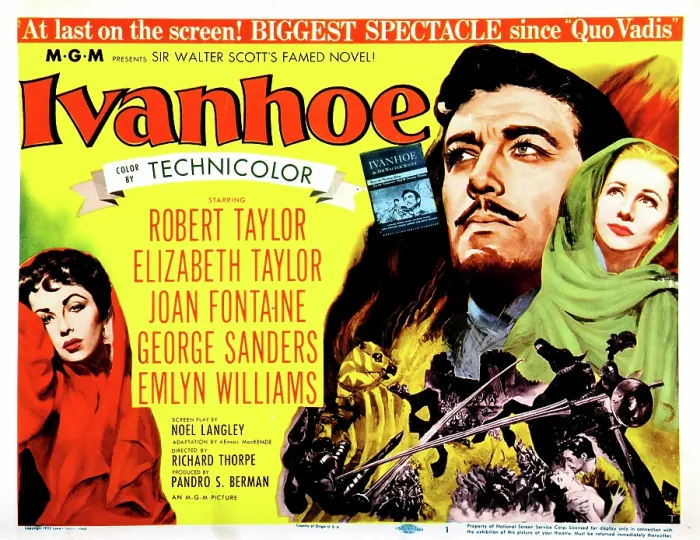 Framed Print : IVANHOE, Elizabeth Taylor, Robert Taylor, Joan Fontaine, 1952 Framed Print : IVANHOE, Elizabeth Taylor, Robert Taylor, Joan Fontaine, 1952