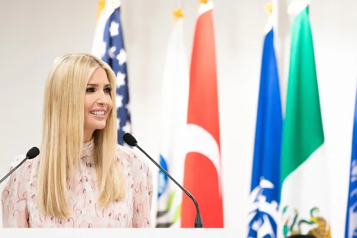 Framed Print : Ivanka Trump, daughter and advisor of President Donald Trump, addresses the G20 Women's Empowerment Event, June 28, 2019, Osaka, Japan (BSLOC_2019_6_227) Framed Print : Ivanka Trump, daughter and advisor of President Donald Trump, addresses the G20 Women's Empowerment Event, June 28, 2019, Osaka, Japan (BSLOC_2019_6_227)