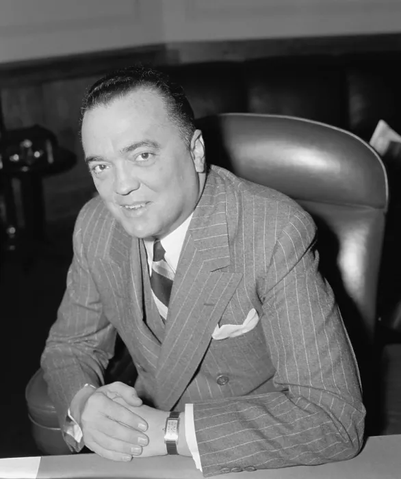 Framed Print : J. Edgar Hoover, Director of FBI, Department of Justice. April 5, 1940