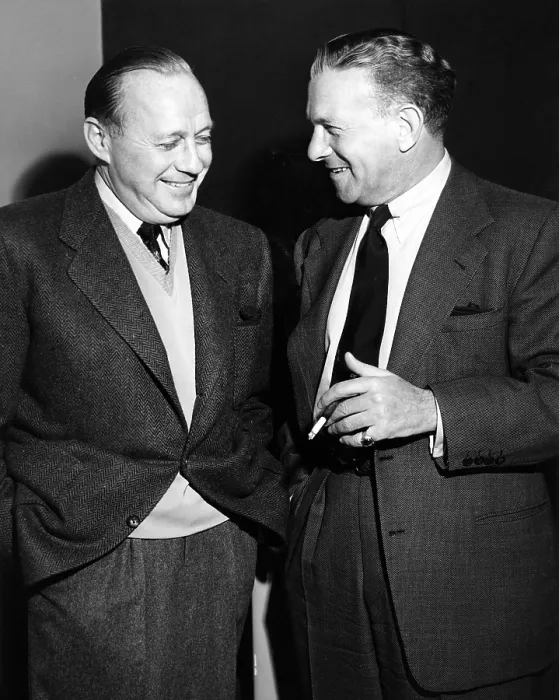 Framed Print : Jack Benny (left), with George Burns, 1950s