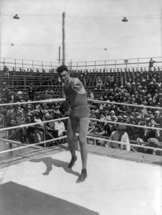 Framed Print : Jack Dempsey posing at Boyle's Thirty Acre where he would fighter Georges Carpentier on July 2, 1921. Photo by F.C. Quimby. (BSLOC_2015_17_63)