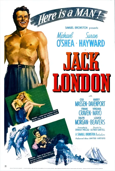 Framed Print : JACK LONDON, US poster, from top: Michael O'Shea, Virginia Mayo, Osa Massen, 1943 Framed Print : JACK LONDON, US poster, from top: Michael O'Shea, Virginia Mayo, Osa Massen, 1943