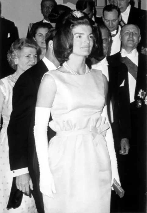 Framed Print : JACQUELINE KENNEDY at a dinner to honor the Grand Duchess Charlotte of Luxembourg.. Courtesy: CSU Archives  /  Everett Collection