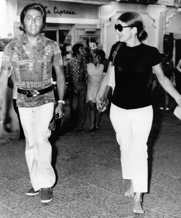 Framed Print : Jacqueline Kennedy Onassis and fashion designer Valentino in Capri, Italy. Aug. 24, 1970. (CSU_ALPHA_818) CSU Archives / Everett Collection Framed Print : Jacqueline Kennedy Onassis and fashion designer Valentino in Capri, Italy. Aug. 24, 1970. (CSU_ALPHA_818) CSU Archives / Everett Collection