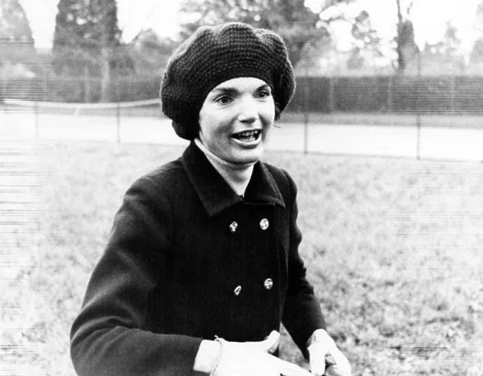 Framed Print : Jacqueline Kennedy Onassis on the grounds of Turville Grange, United Kingdom, November 17, 1968