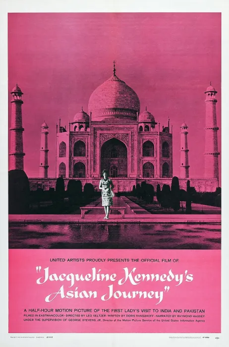 Framed Print : JACQUELINE KENNEDY'S ASIAN JOURNEY, U.S. poster art, Jacqueline Kennedy, 1962