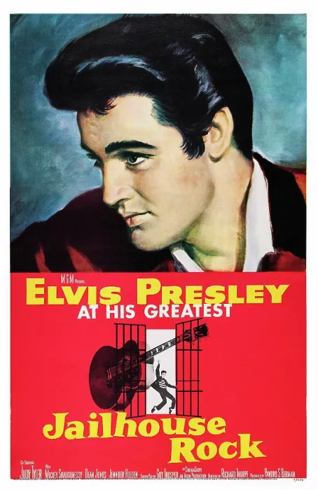 Framed Print : JAILHOUSE ROCK, US poster art, Elvis Presley, 1957