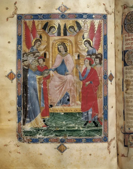 Framed Print : JaimesI the Conqueror. Fol 222v of the 'Llibre de franqueses i privilegis del Regne de Mallorca'. Gothic art. Miniature Painting. SPAIN. Palma de Mallorca Framed Print : JaimesI the Conqueror. Fol 222v of the 'Llibre de franqueses i privilegis del Regne de Mallorca'. Gothic art. Miniature Painting. SPAIN. Palma de Mallorca