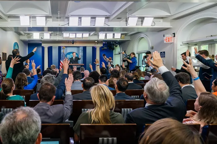 Framed Print : Jake Sullivan, National Security Advisor, joins Press Secretary Jen Psaki, at a press briefing, June 7, 2021